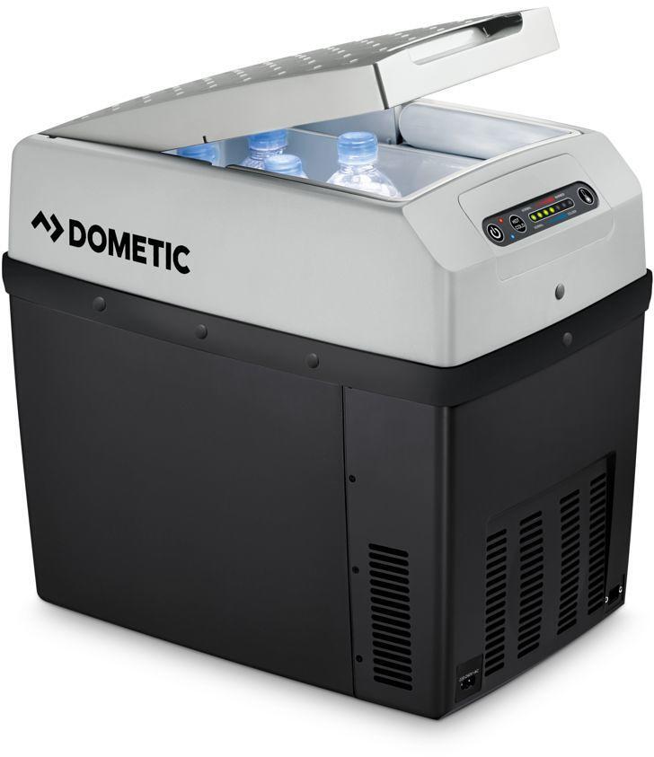 Detalj av kontrollpanel på Termoelektrisk kjøleboks TropiCool TCX 12/24/230V - Dometic