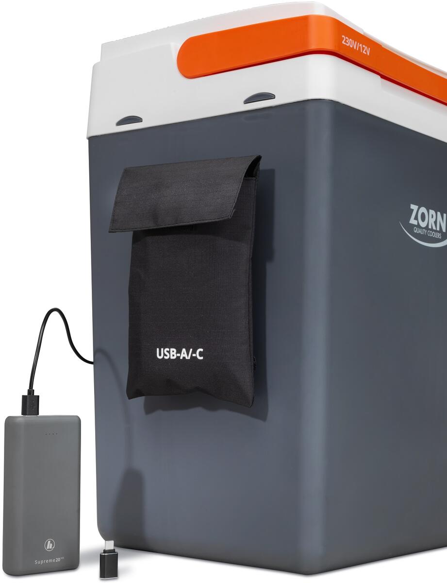 Termoelektrisk kjøleboks Z26 LNE USB detalj av kontrollpanel