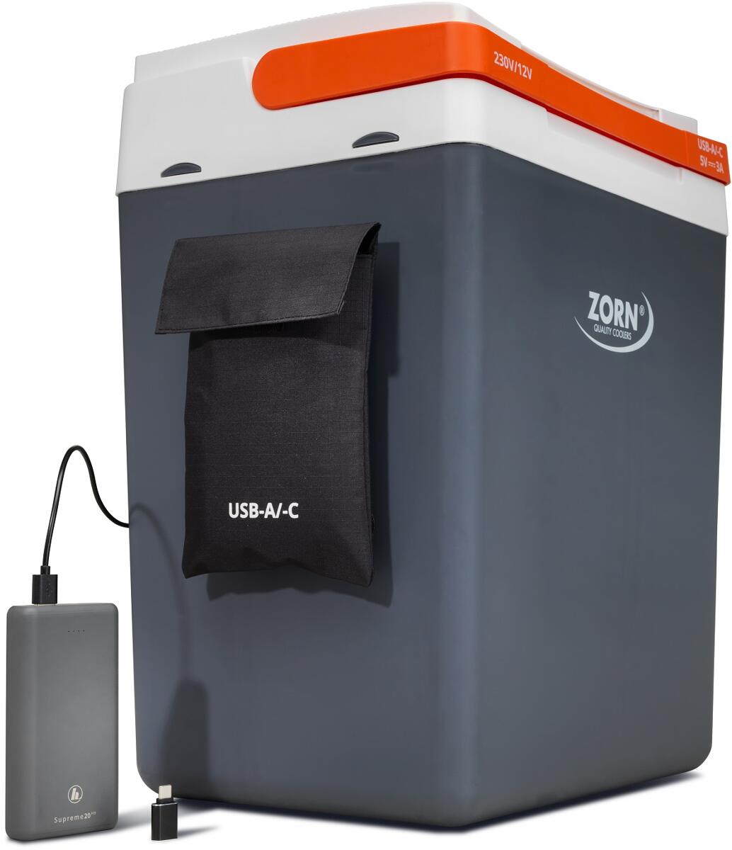 Termoelektrisk kjøleboks Z32 LNE USB 30L 12/230V USB-A/C detalj av kontrollpanel
