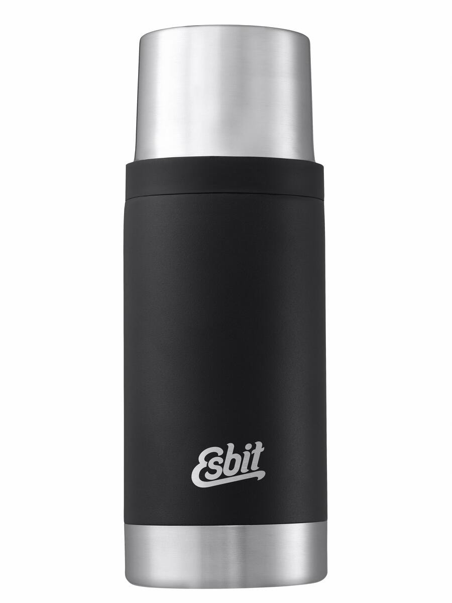 Termoflaske Sculptor 500 ml rustfritt stål svart forfra