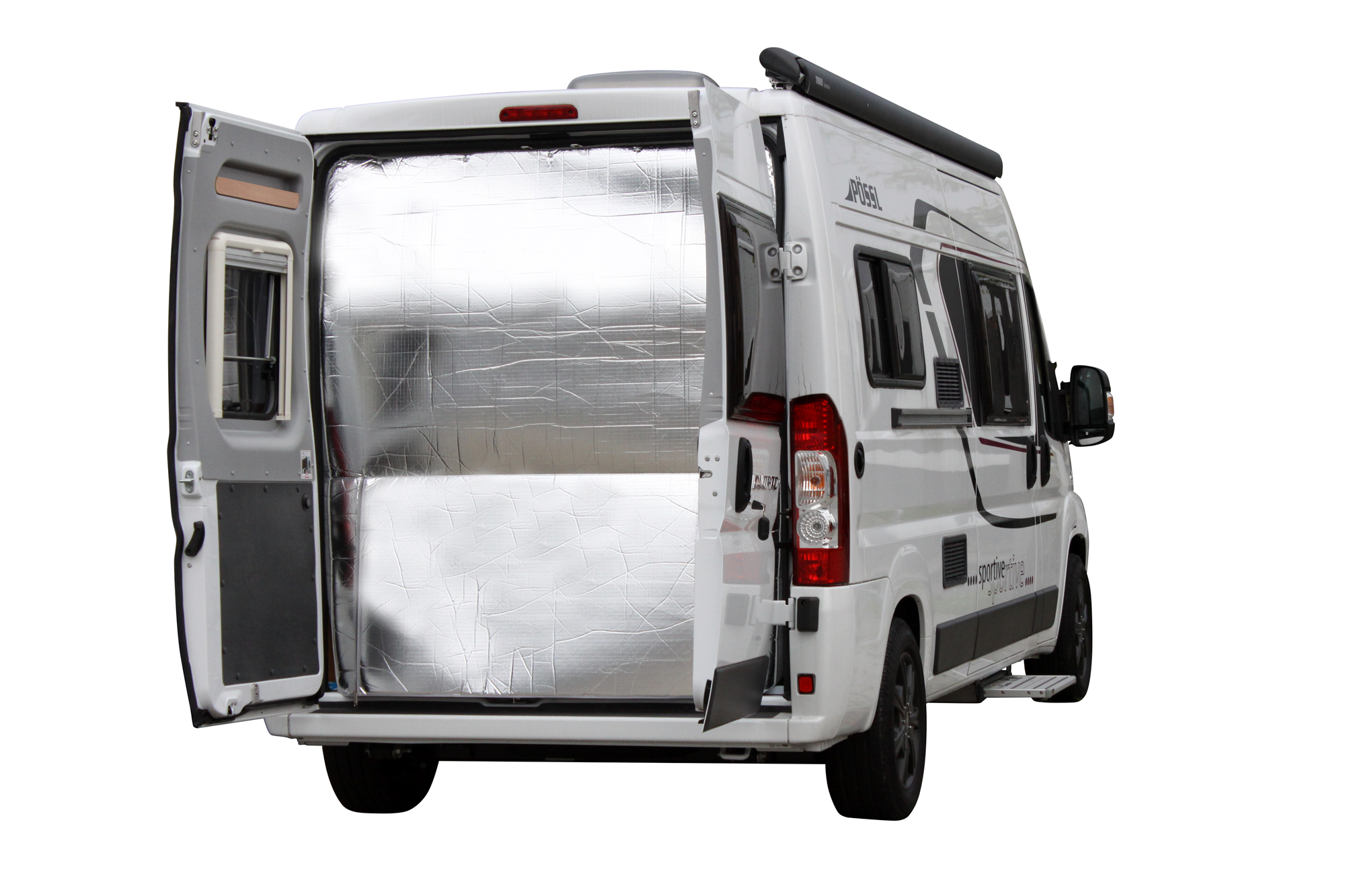 Termogardin for Fiat Ducato bakdører 1-delt isolering - Hindermann foran