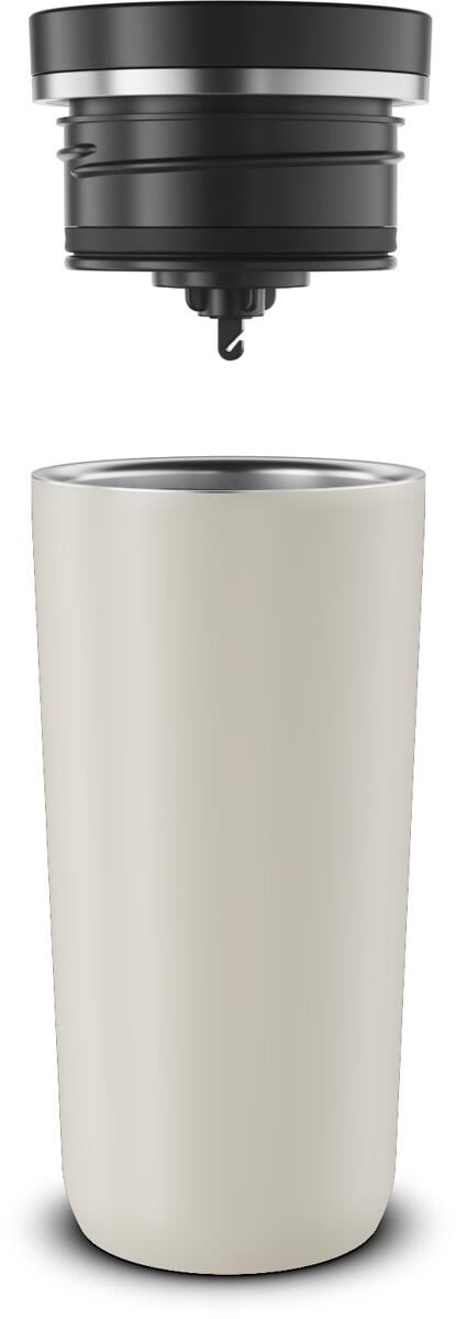 Termokopp Iso Pro rustfritt stål 380 ml montert på campingutstyr