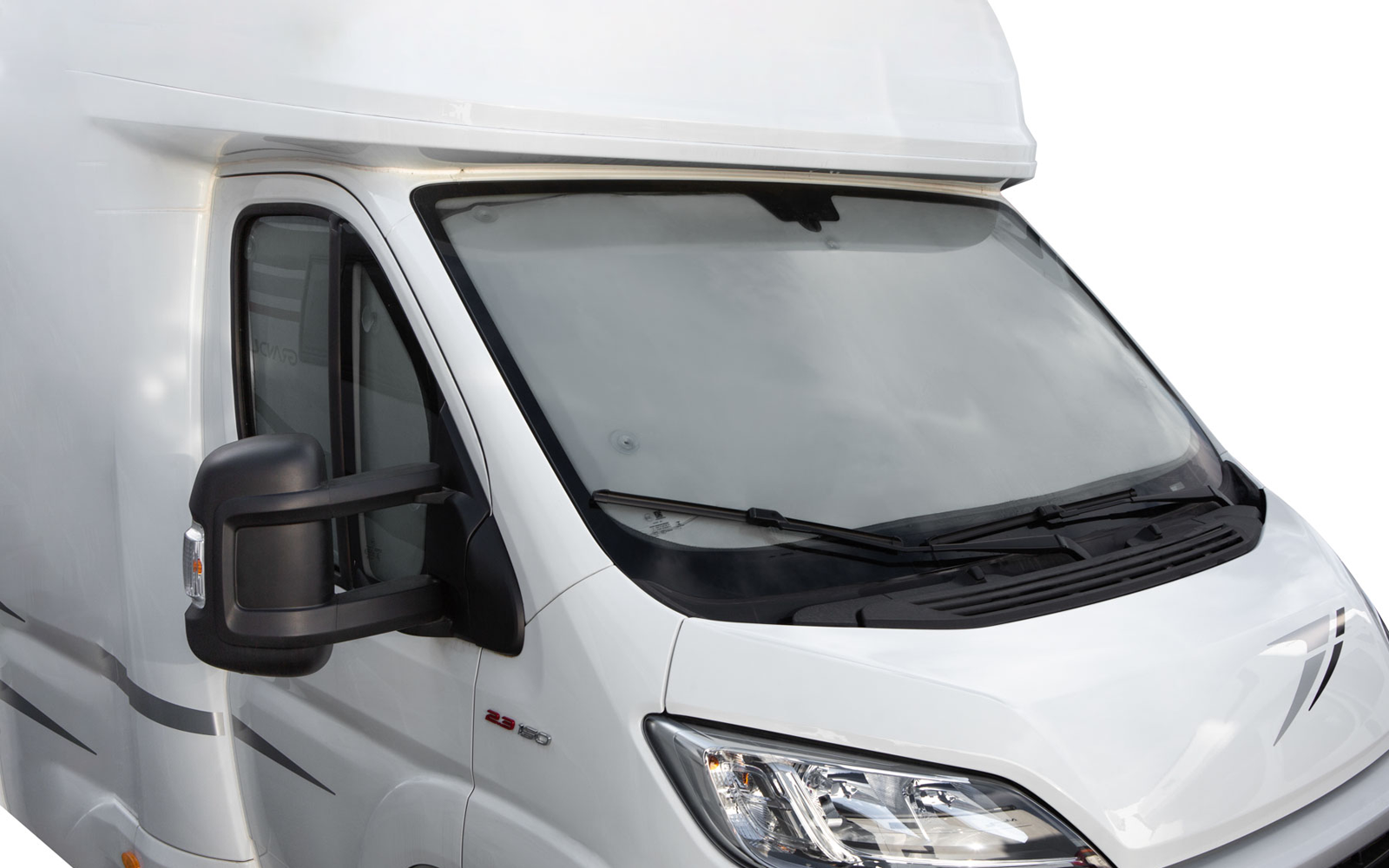 Detalj av termomattesett Cli-Mats NT for VW T6 fra 2014 montert