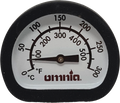 Termometer for campingbakeovn rustfritt stål Omnia forfra