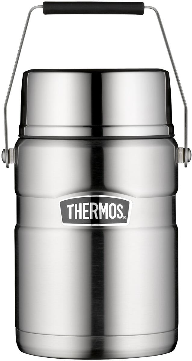 Termos matbeholder SK 1,2 l rustfritt stål med bærehåndtak detalj av lokk