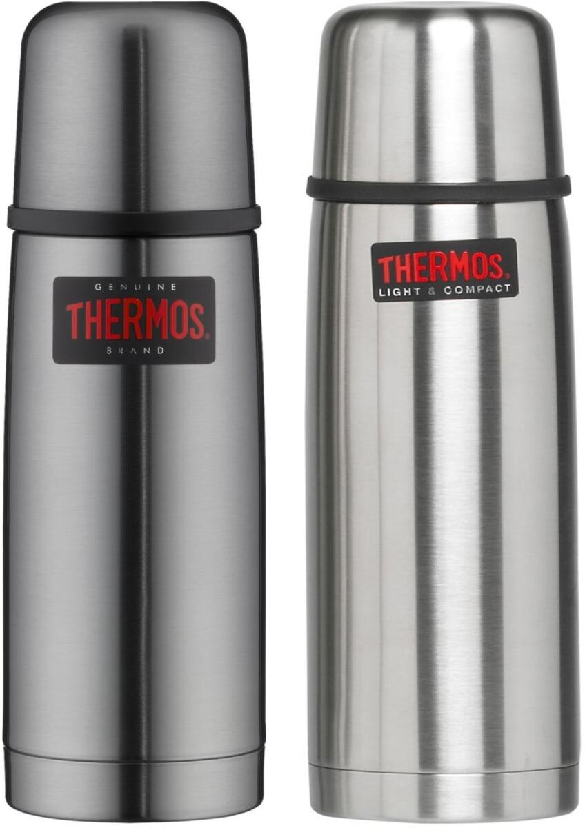 Termosflaske Light & Compact rustfritt stål - THERMOS forfra