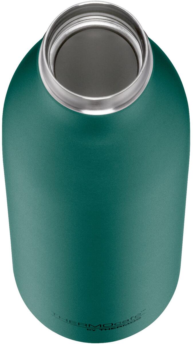 Termosflaske TC Bottle 750 ml rustfritt stål blå i bruk på tur