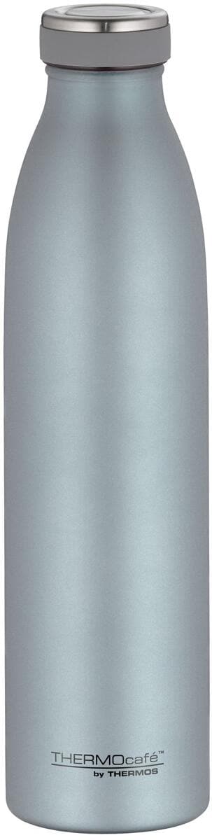 Termosflaske TC Bottle 750 ml rustfritt stål lysegrå-blå forfra