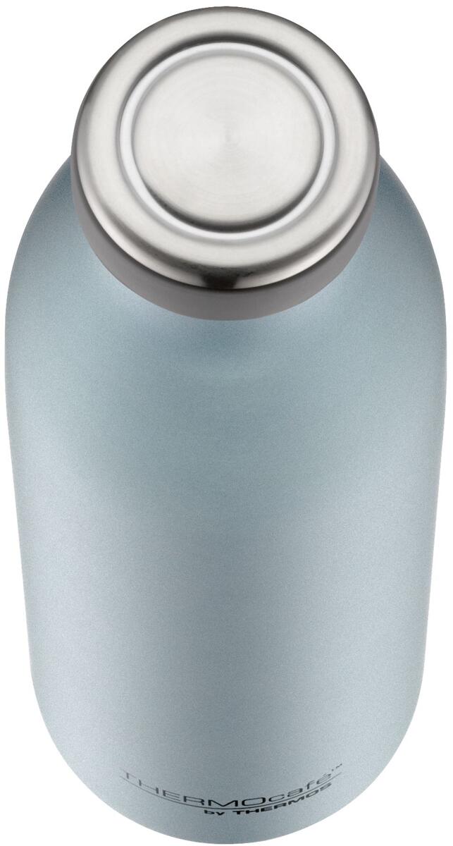Nærbilde av skrukork på Termosflaske TC Bottle 750 ml rustfritt stål lysegrå-blå