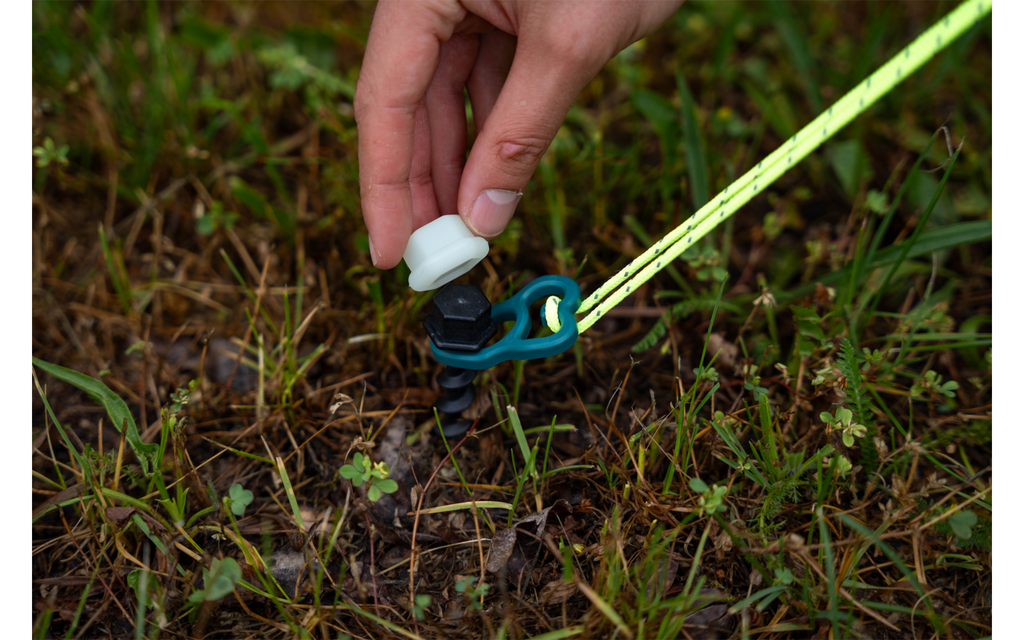 TerraGlow skruteltplugg 12 cm detalj av selvlysende hette