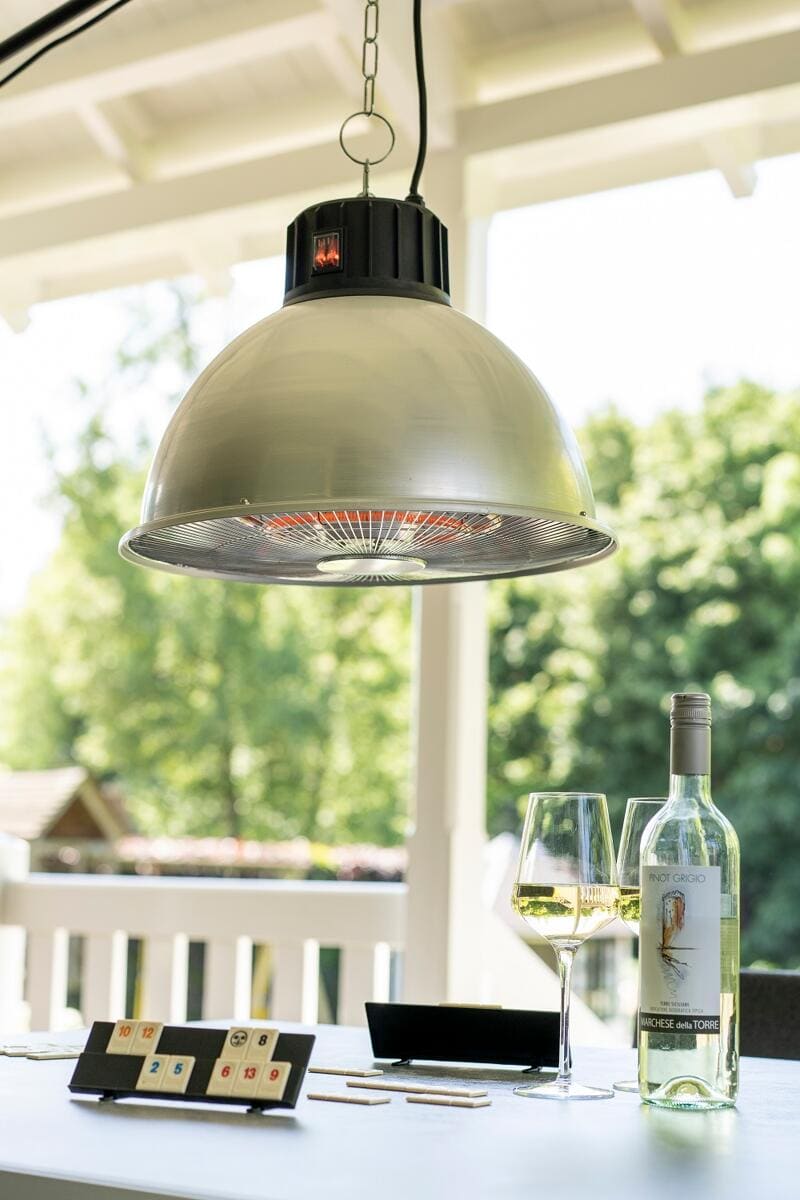 Nærbilde av varmeelement på Terrassevarmer Partytent Heater 1500 Industrial