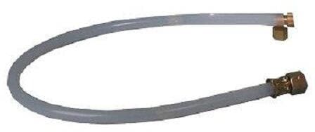 Testslange 100 cm med adapter, 1/4" venstre gjenge for tilkobling