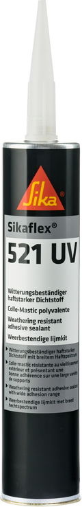 Tette- og limmasse Sikaflex 521 UV svart 300 ml for tetting og liming