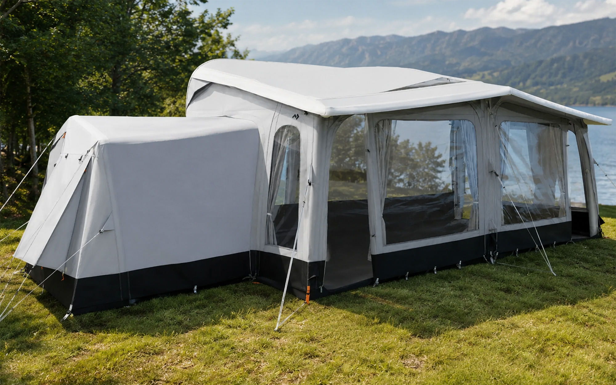 Tilbygg for oppblåsbart fortelt Residence AIR Tour Tall Annexe forfra