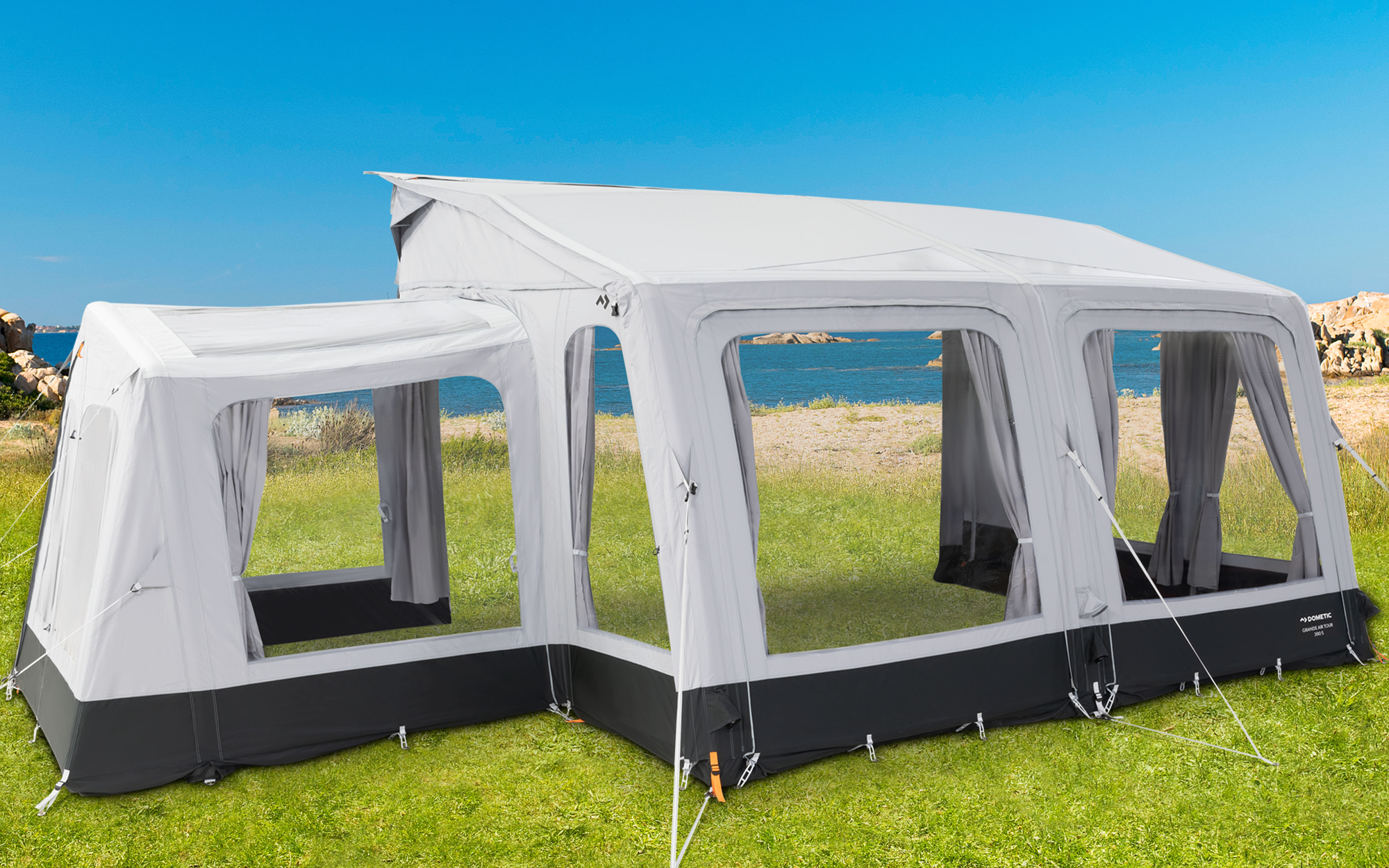 Tilbygg for oppblåsbart fortelt Tour AIR Conservatory - Dometic forfra