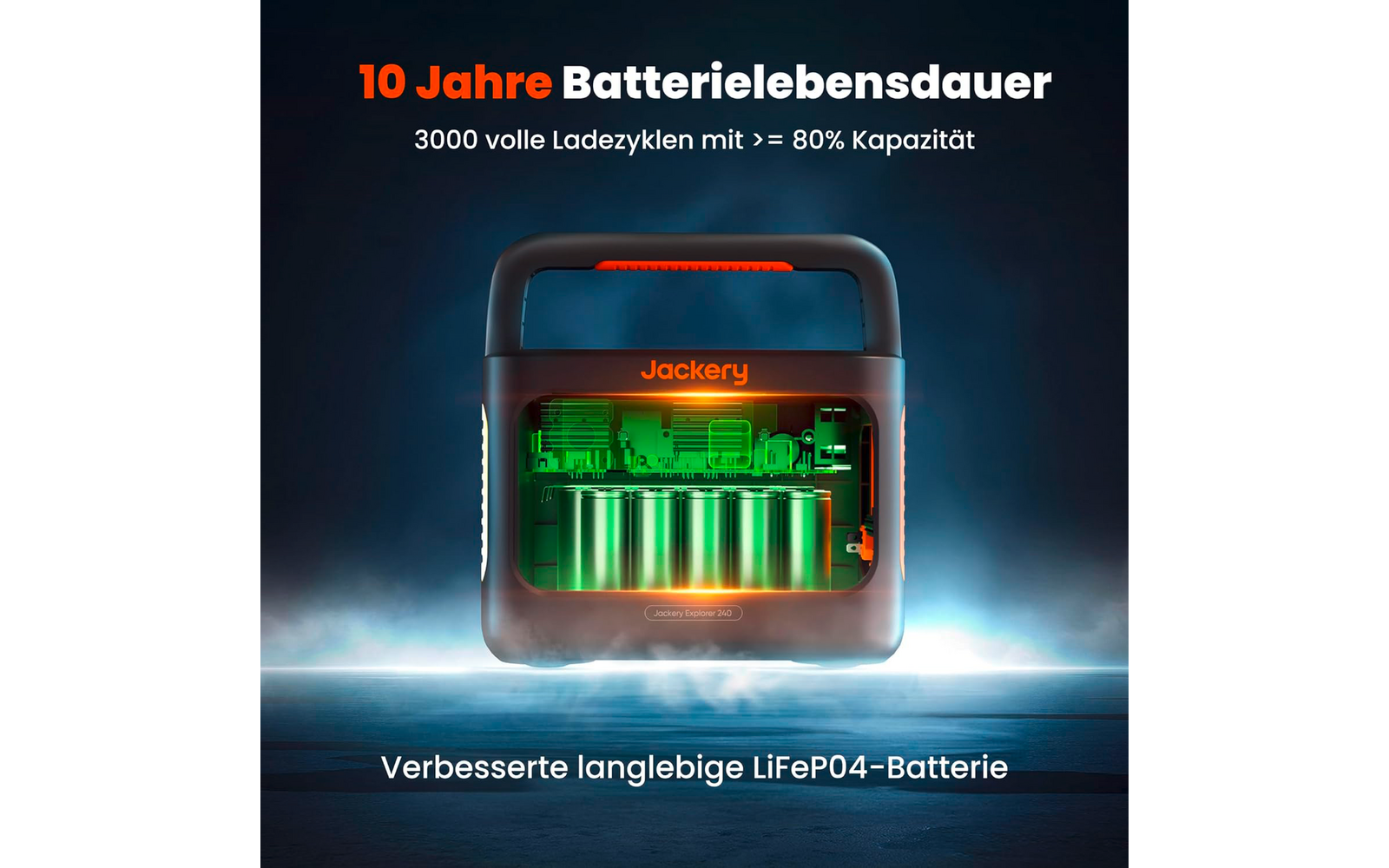 Oversikt over tilkoblingsmuligheter på Bærbar powerstation Explorer 240 V2 LiFePO4 256 Wh 3,6 kg