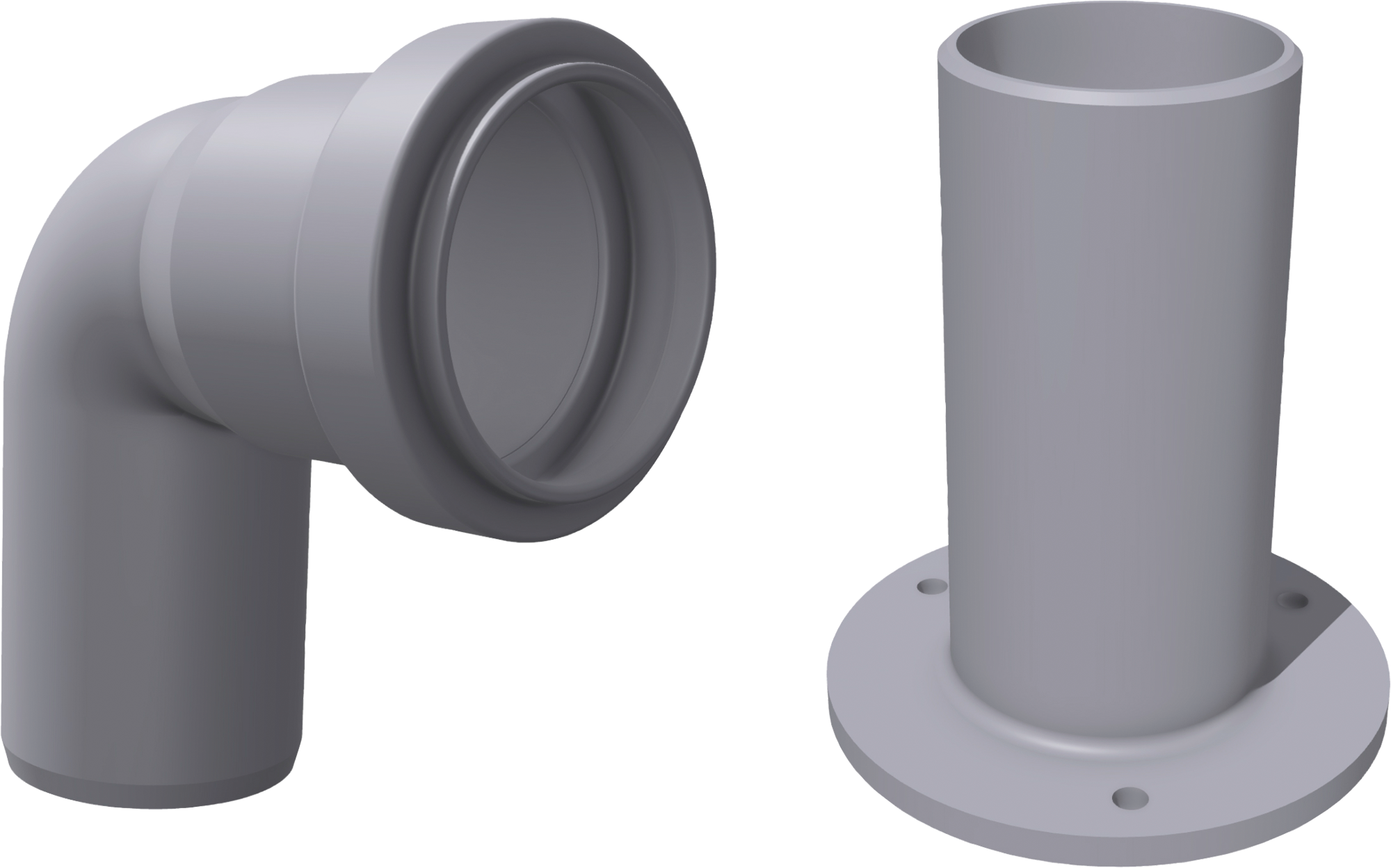 Tilkoblingssett for toalettventilasjon ⌀ 38 mm - Setrenlo front