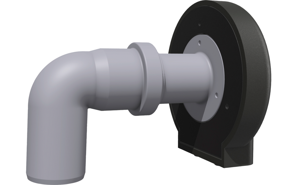 Tilkoblingssett for toalettventilasjon ⌀ 38 mm - Setrenlo bakside