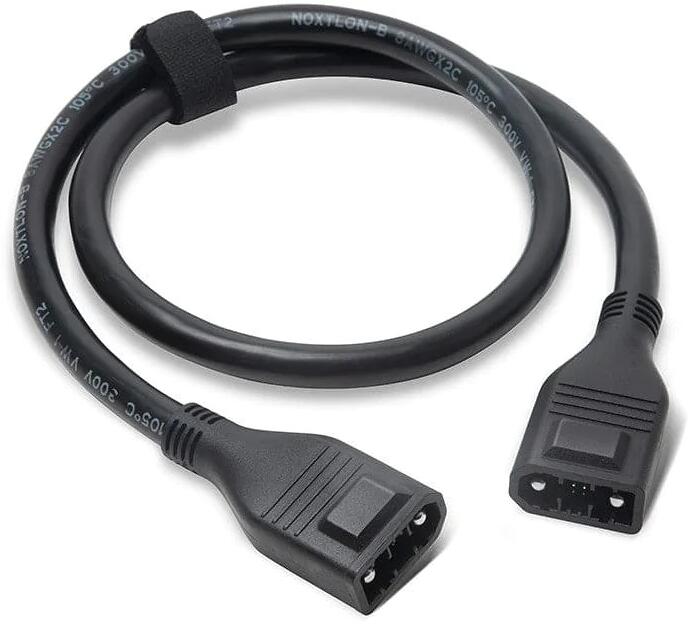 Tilleggsbatterikabel 1m for DELTA Max og WAVE 2 EcoFlow forfra