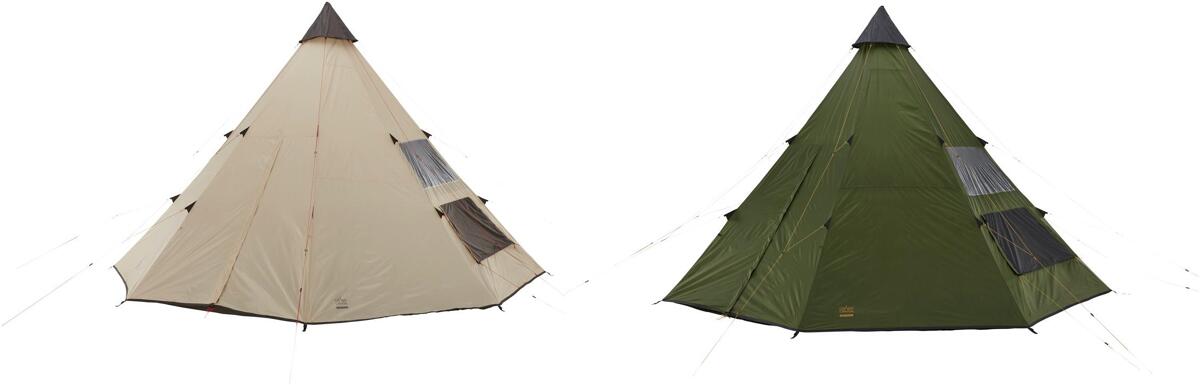 Tipitelt Black Falls 8 bakside med ventilasjon