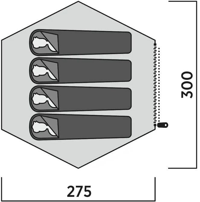 Oppbevaringspose til Tipitelt Otra 4-pers, 300x275 cm, A-ramme