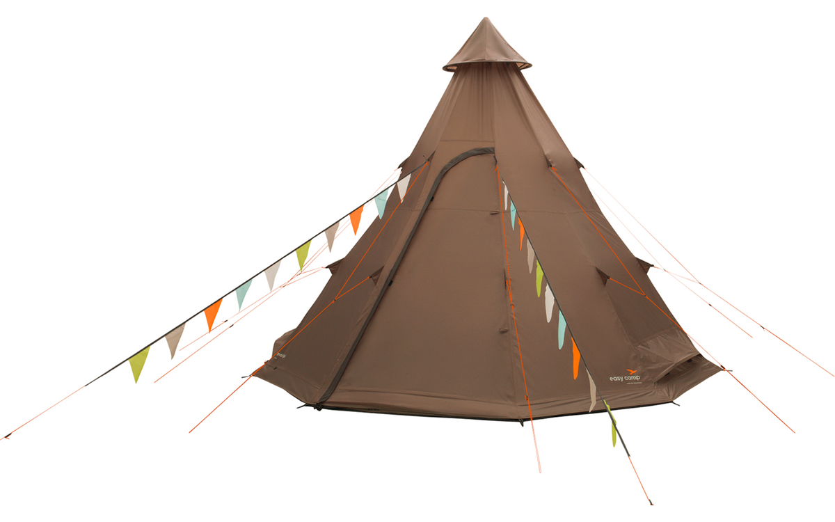 Tipitelt Rands Tipi for 8 personer 3000 mm vannsøyle - Easy Camp sett bakfra