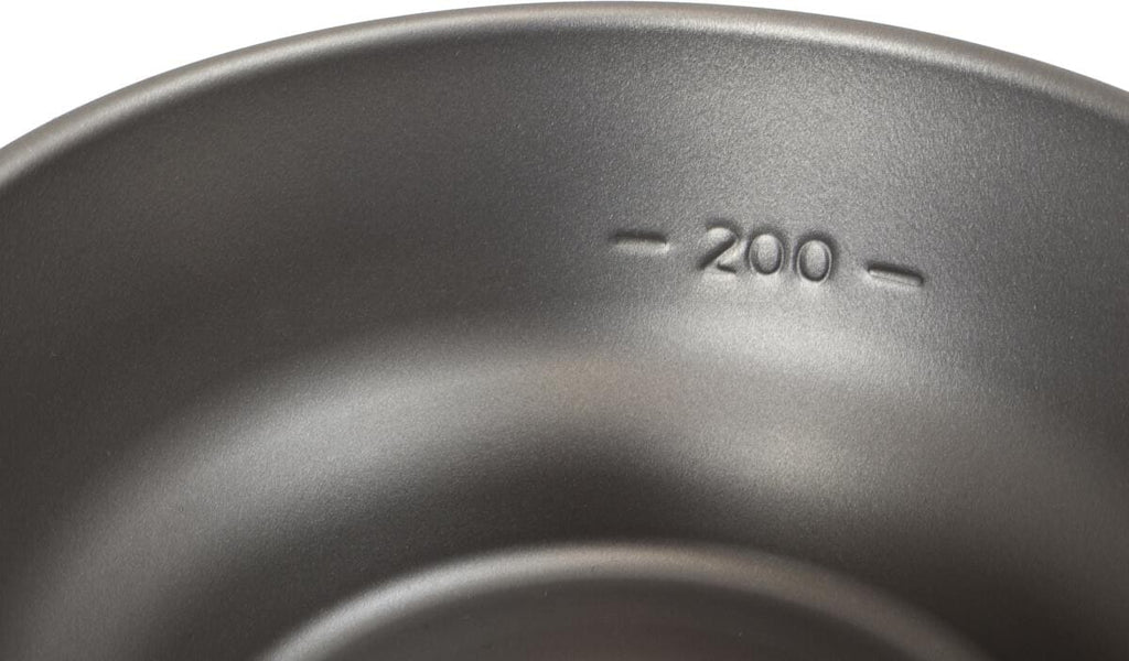 Detalj av Titanbolle Ø12 cm, 400 ml, 52 g, med nettpose
