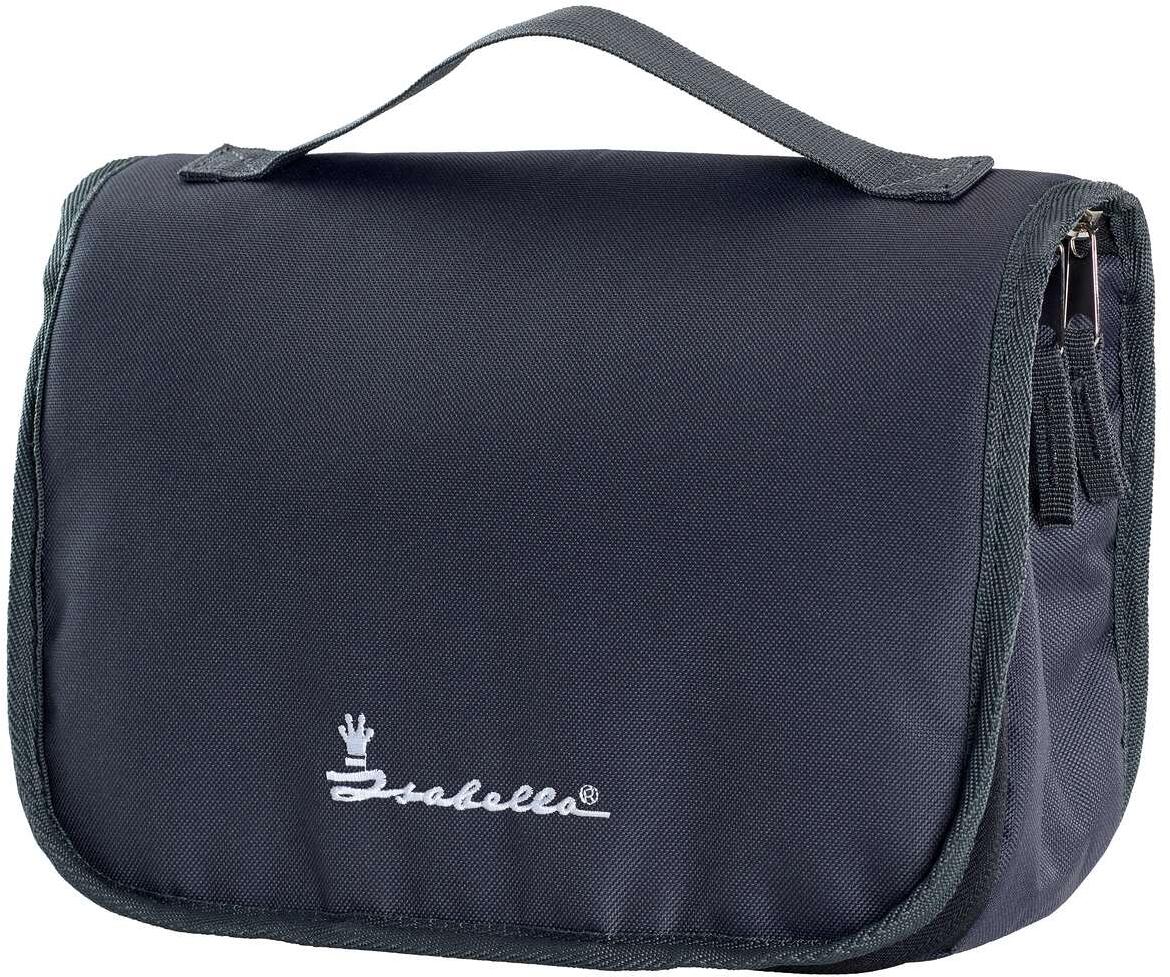 Toalettmappe Mercury vanntett glidelås 28x22x10 cm antrasitt Isabella forfra