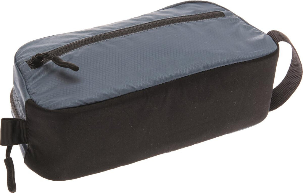 Oversikt toalettmappe On the Go Light ripstop polyester vanntett bunn - Cocoon med åpen glidelås