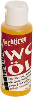 Toalettolje for tetninger og ventiler 100 ml - Yachticon forfra