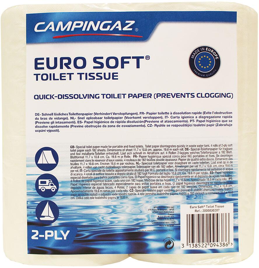 Toalettpapir for kjemitoalett 2-lags 4 ruller - Campingaz, forfra