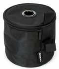 Toalettpapirholderveske for camping Ø 14 cm svart - Boxio forfra