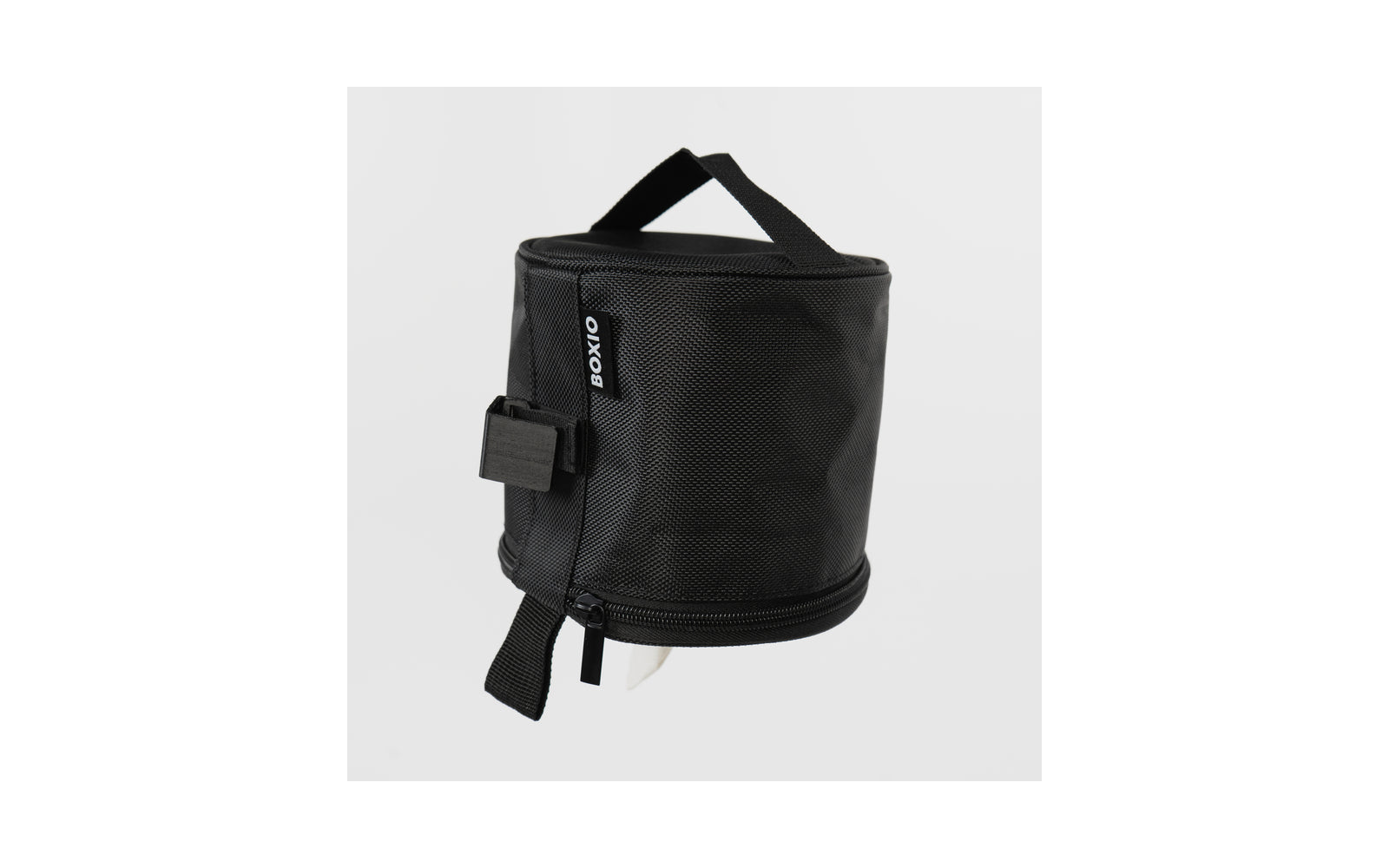 Detalj av Toalettpapirholderveske for camping Ø 14 cm svart - Boxio materiale