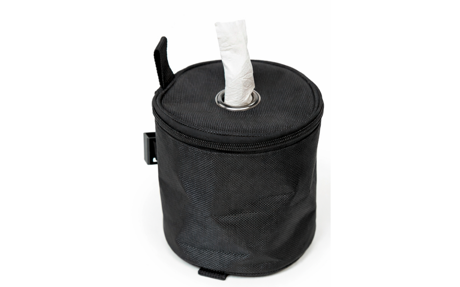 Montert Toalettpapirholderveske for camping Ø 14 cm svart - Boxio