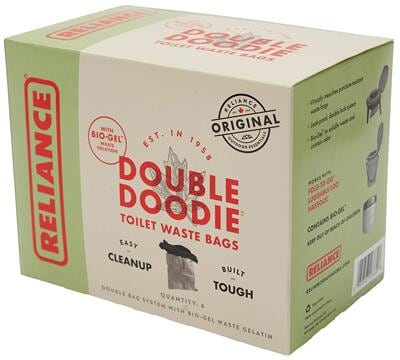 Toalettposer med Bio-Gel 6 stk Double Doodie forfra