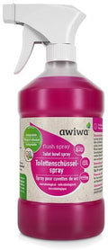 Toalettskålspray for campingtoalett 0,5 l - Awiwa Flush Spray flaske forfra