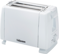Forfra av Toaster med 6 bruningstrinn og rundstykkevarmer hvit 650 W - Tristar