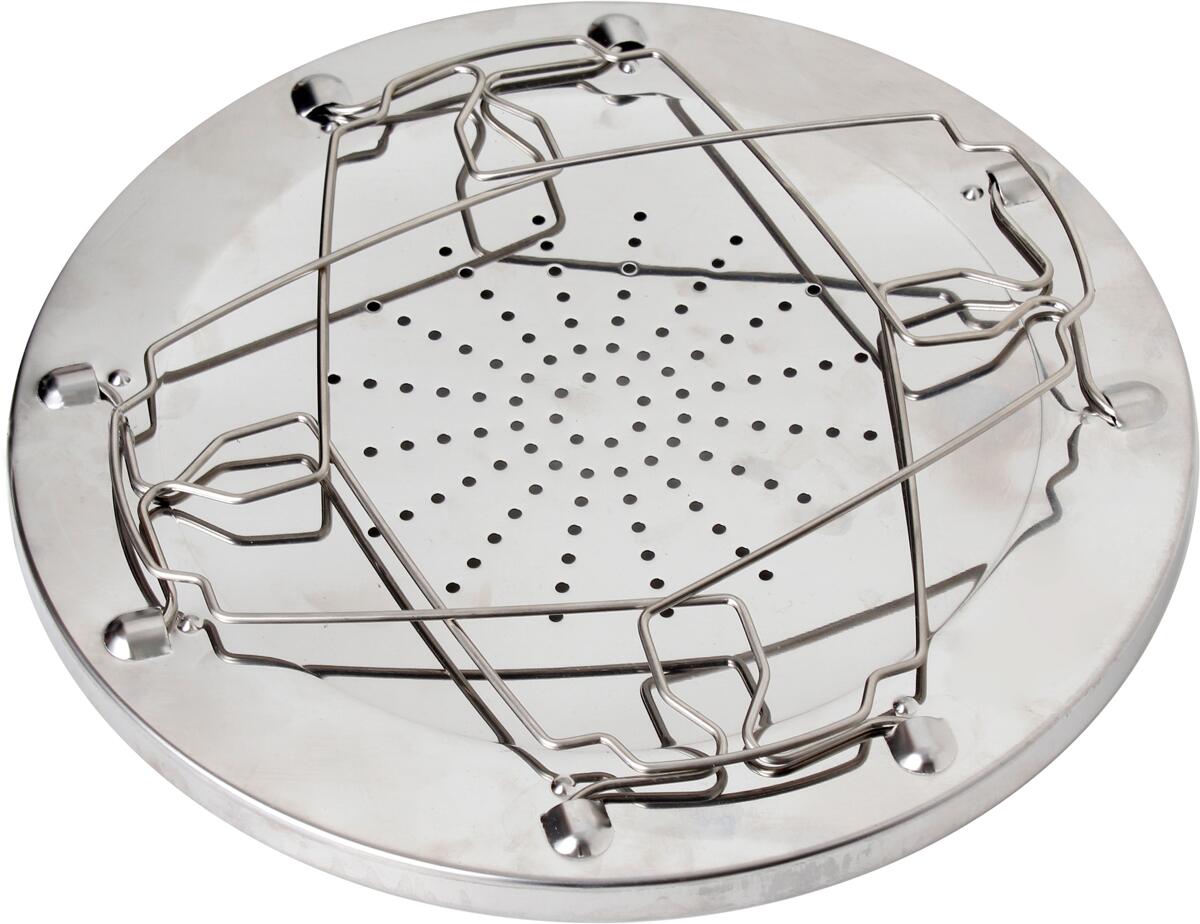 Toaster for gasskoker Ø 22 cm sammenleggbar rustfritt stål detalj