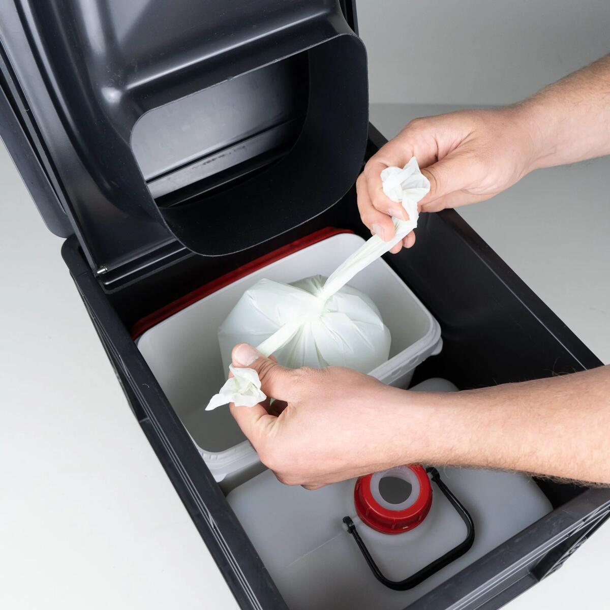 Nærbilde av bioposer i Toilet Up Refill Bundle