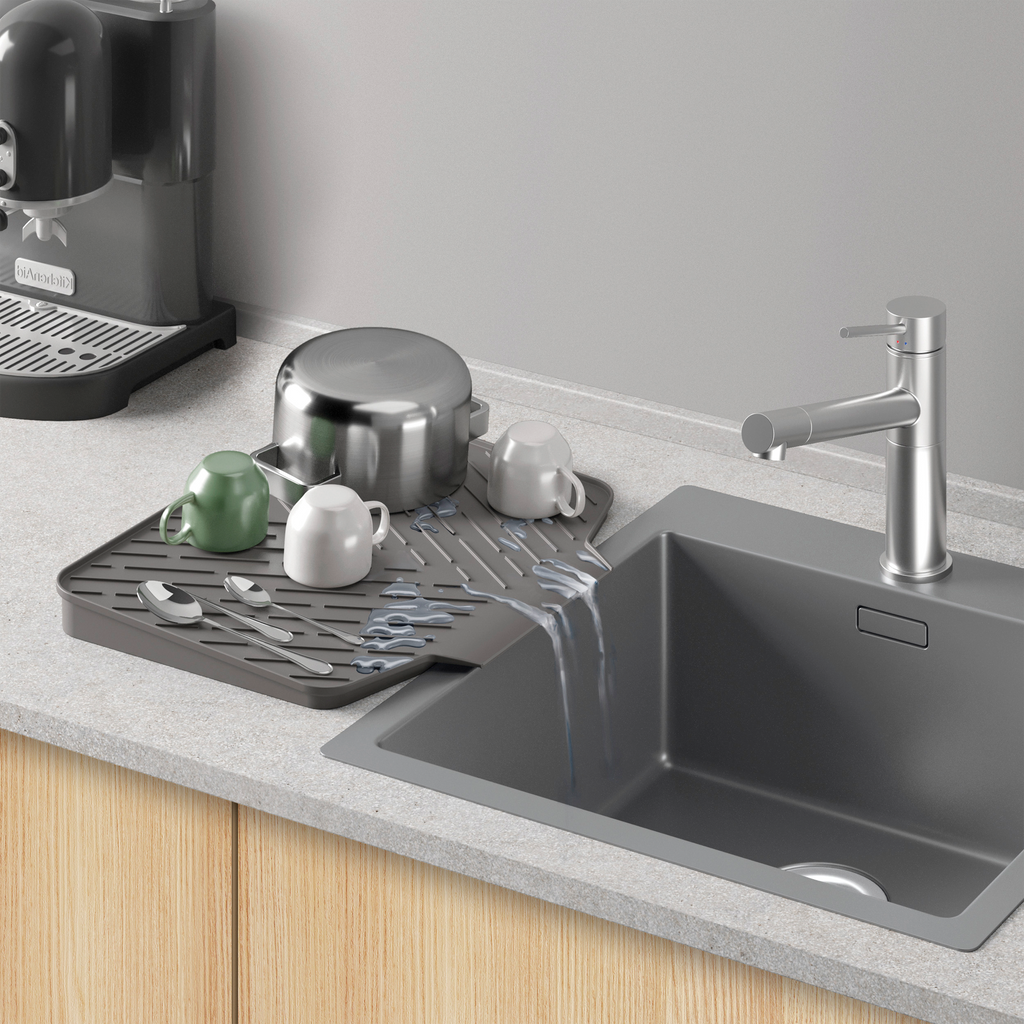 Tørkematte Gravity-Duo tosidig 40x33 cm gummi Metaltex forfra