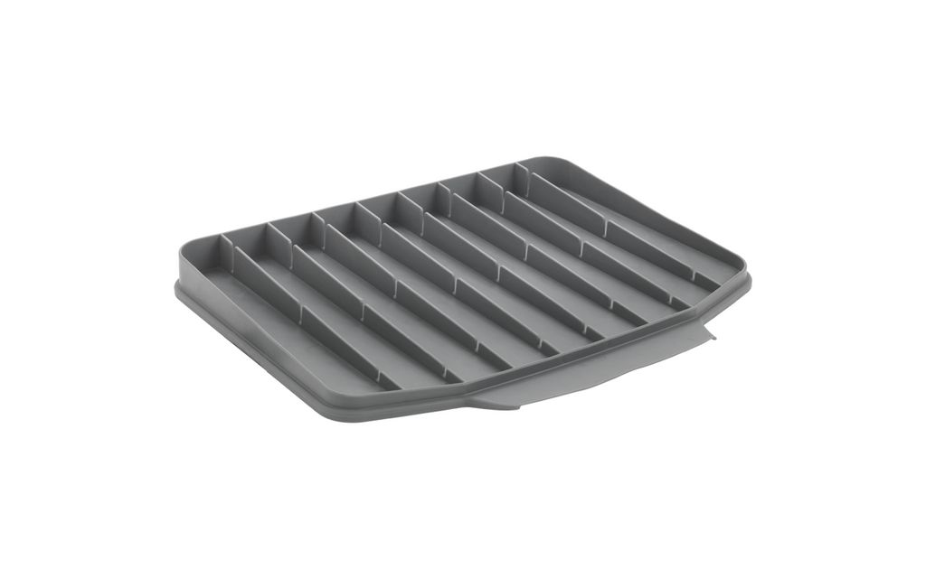 Tørkematte Gravity-Duo tosidig 40x33 cm gummi Metaltex montert på kjøkkenbenk