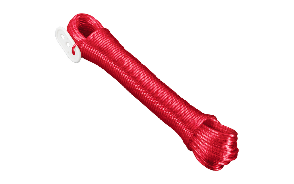 Bakside av tørkesnor med strammer 20 m stålkjerne PVC-belegg Metaltex