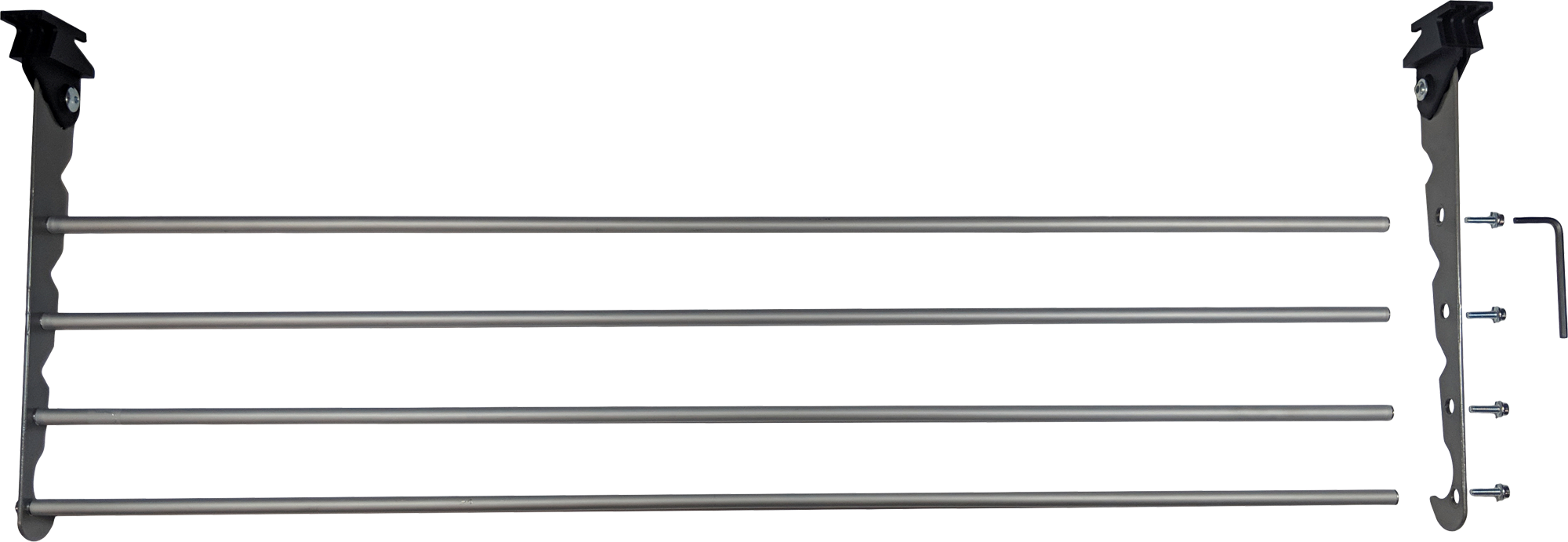 Tørkestativ multianker-tilbehør 80 cm sølv for camping