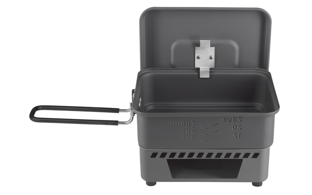 Tørrbrennstoff kokesett CS1100HA 1,1 l aluminium 390 g bakside