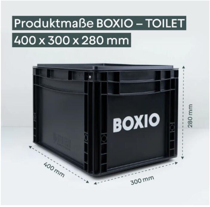 Detalj av Tørrseparasjonstoalett BOXIO-TOILET svart