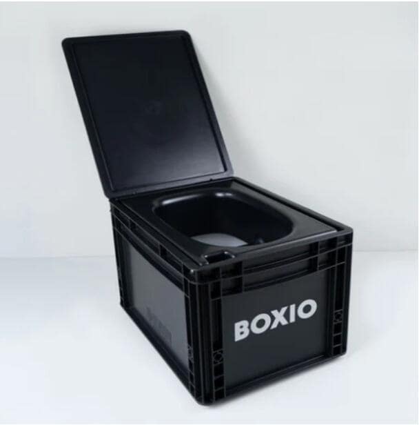Tørrseparasjonstoalett BOXIO-TOILET svart forfra