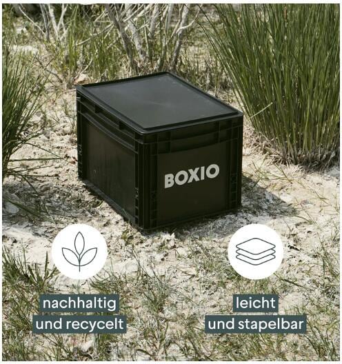 Tørrseparasjonstoalett BOXIO-TOILET svart med lokk