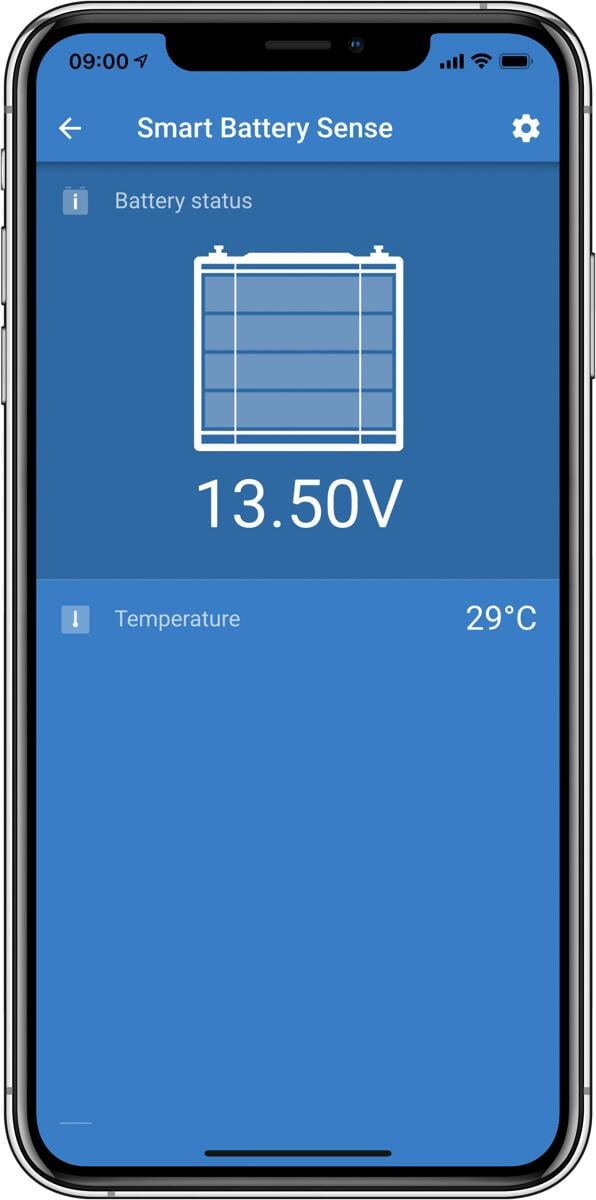 Montert Trådløs batterisensor Smart Battery Sense for MPPT - Victron Energy på batteri
