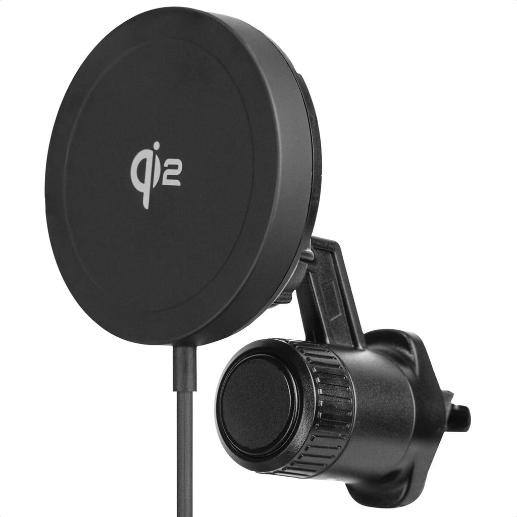 Trådløs Qi2-lader QC1 15W svart med bilholder - Aqiila bakside