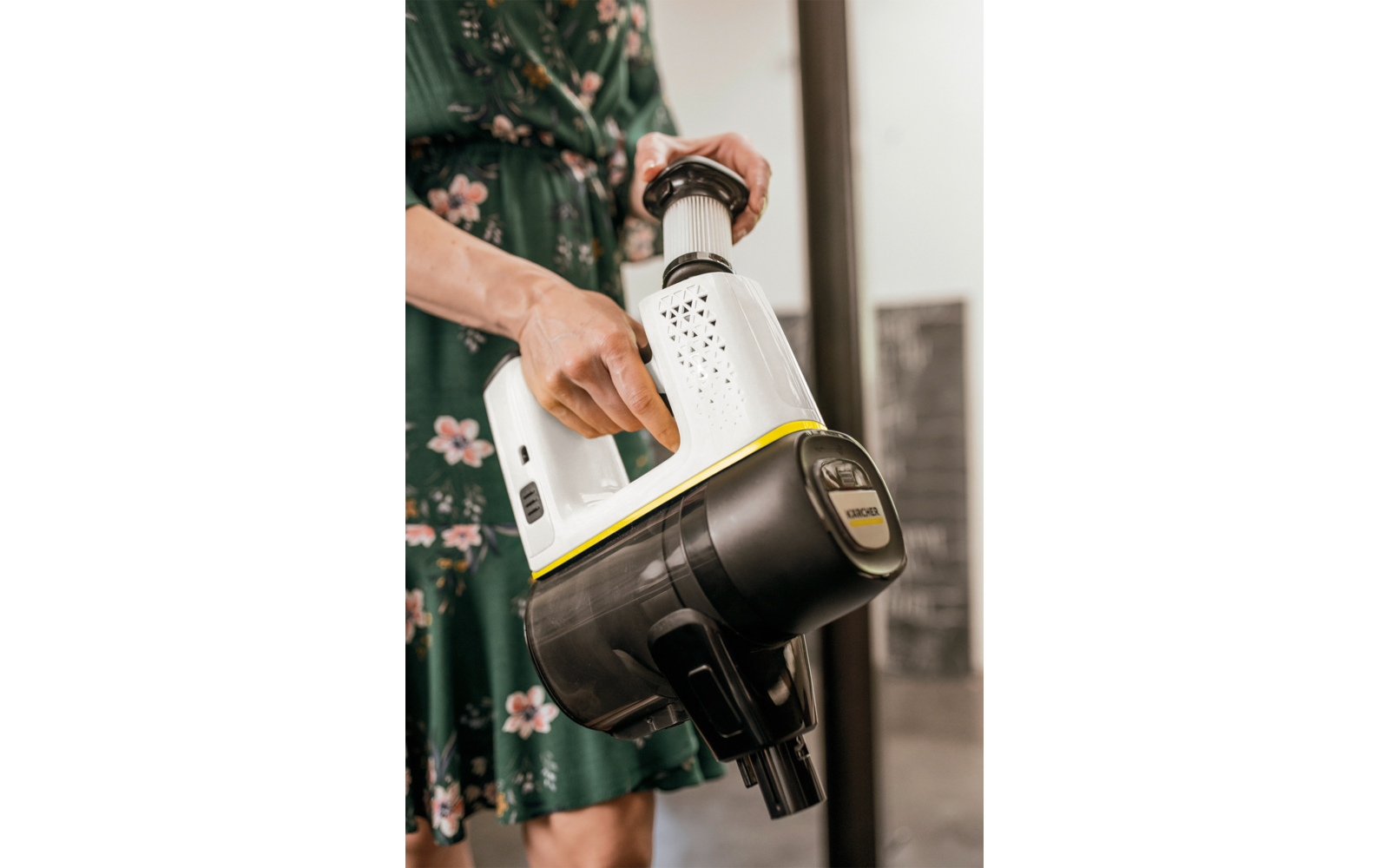 Trådløs støvsuger VC 6 Cordless ourFamily Car med tilbehør for bilrengjøring